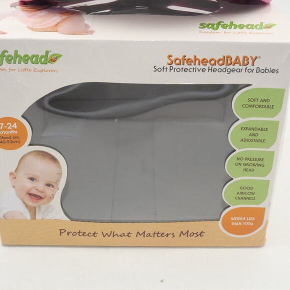 NEW Safehead Soft Protective Headgear Helmet  Baby 7-24 Months Butterfly Pink - Picture 2 of 8